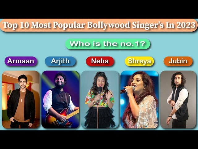 Most Popular Bollywood Singer's In 2023  | |  @bjworld05 #boezjohn