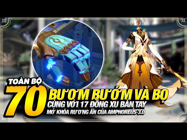 Tổng Hợp 70 Bươm Bướm, Bọ Cùng Với 17 Đồng Xu Bàn Tay Mở Khóa Rương Ẩn Của 3.0 Amphoreus