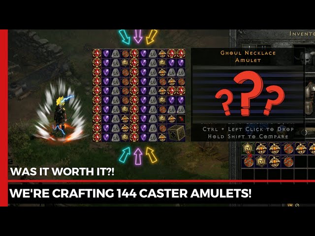 WE'RE CRAFTING 144 CASTER AMULETS💪 WAS IT WORTH IT?!😎 EXTRA LONG VERSION😍 - Diablo2:Resurrected