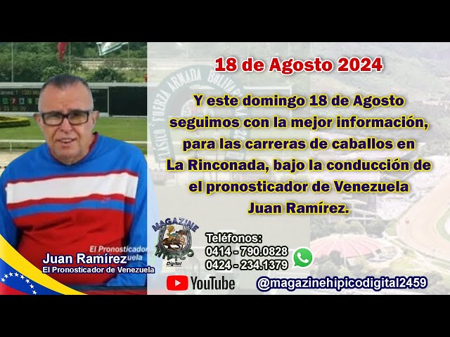 A Ganar en La Rinconada con Magazine Hípico en Digital 18 de Agosto de 2024