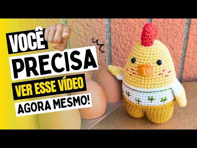 VOCÊ PRECISA ASSISTIR ESTE VÍDEO E APRENDER A UNIÃO DE PERNAS PREFEITA ! PINTINHO ENZO AMIGURUMI