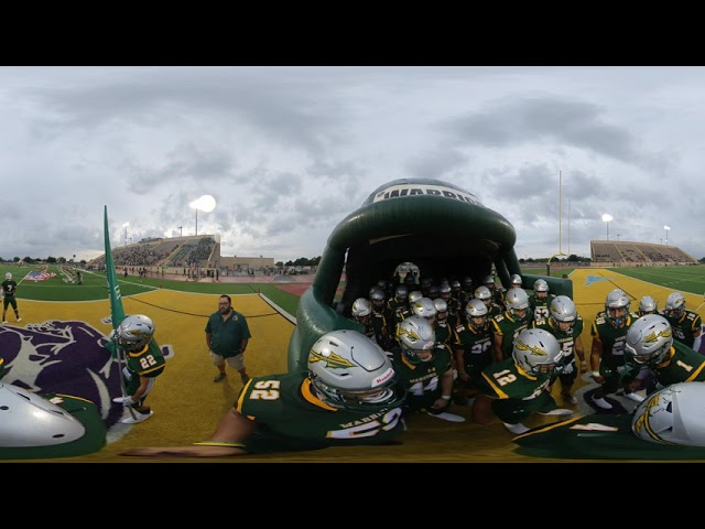 Rowe Warriors Football "RUN OUT" 360 Video! | McAllen ISD