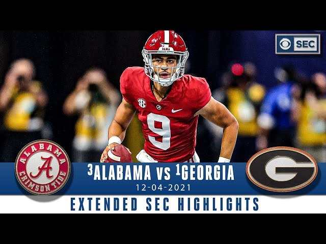 #3 Alabama vs #1 Georgia | SEC Championship Extended Highlights | CBS Sports HQ