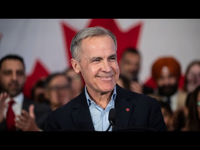 Liberal leadership candidate Mark Carney makes an announcement in Halifax, N.S.