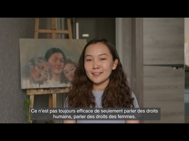 Aizat Ruslanova (French) | Changemakers: Stories of Young Human Rights Educators