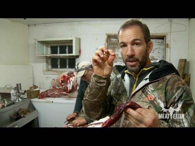 Joe Rogan and Bryan Callen Help Butcher their Deer on MeatEater with Steven Rinella