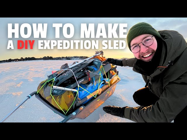 Making a DIY expedition sled out of BROOM Handles (How to & everything you need to build one)