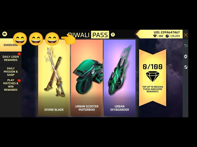 Diwali pass 🥺 😄#funnyvideo #freefireindia 🤔 #ffneweventtoday