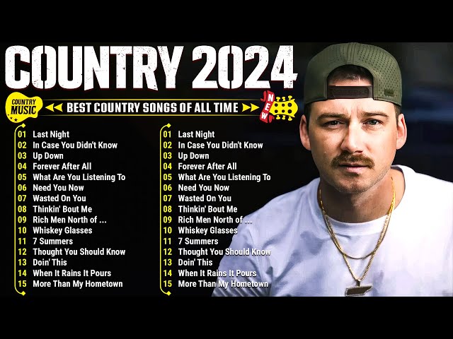 Country Music Playlist 2024 - Morgan Wallen, Luke Combs, Chris Stapleton, Luke Bryan, Kane Brown