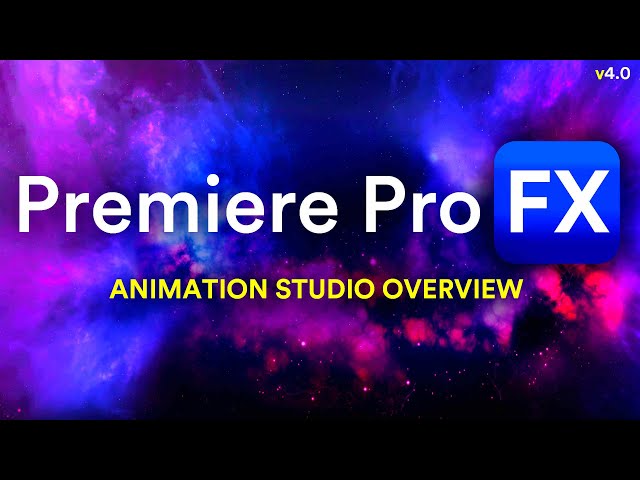 Animation Studio Category - Animate instantly inside Premiere Pro FX for Adobe Premiere Pro