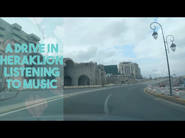 Driving in Heraklion Fall time. November 2020. First day of lockdown.