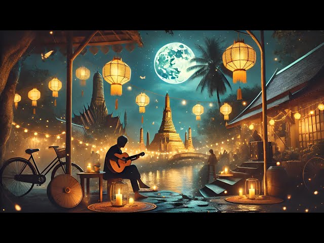 เสียงกระซิบแห่งดวงจันทร์  (Thai) Whisper of the Moon |  Bossa Nova Jazz for Relaxation | Ai Vocals