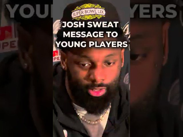 Josh Sweat Message To Young Players #nfl #nflnews #eagles #superbowl #shorts