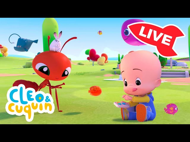 🔴 LIVE 🔴 Nursery Rhymes and children songs with Cleo and Cuquin | #shorts #live