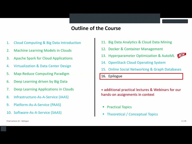 2024 Cloud Computing and Big Data Course Final Lecture 16 Epilogue 💻