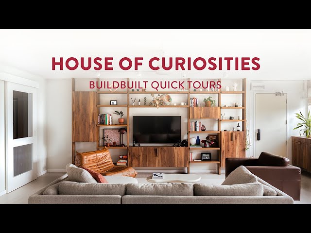 Mid-Century Modern Home with a Unique Living Room Feature Wall | BuildBuilt Quick Tours