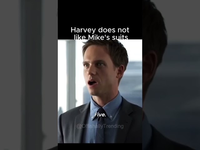 Harvey does not like Mike's suits | Suits