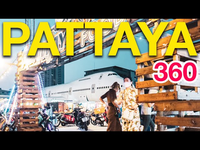 Pattaya Soi 6 Runway Street Food Market 360 Video