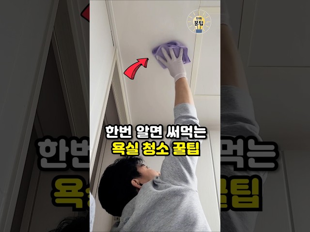 한번 알면 평생 써먹는 욕실 청소 꿀팁 3가지 #살림 #꿀팁 #생활꿀팁