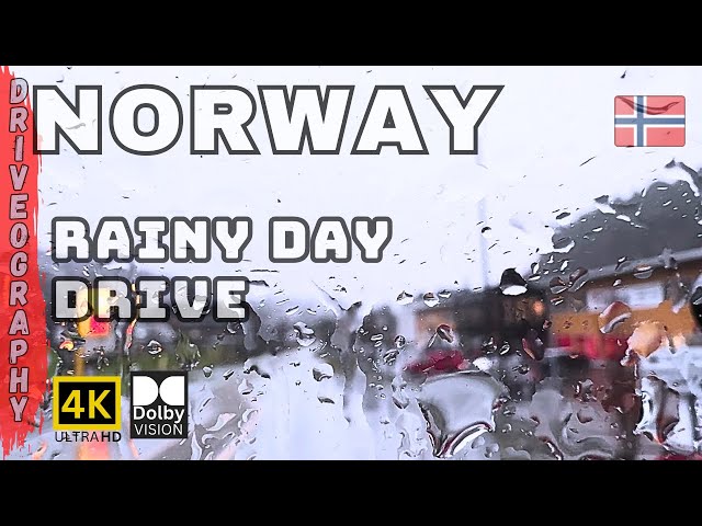 Rainy Drive Through Norwegian Nature: Scania V8 Truck Adventure