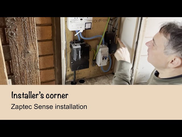 Installation wiring for Zaptec Sense (UK version)