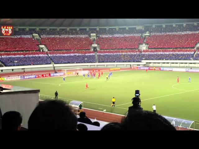 Football match at Kim Il Sung Stadium in Pyongyang, North Korea - Travel Shorts 2