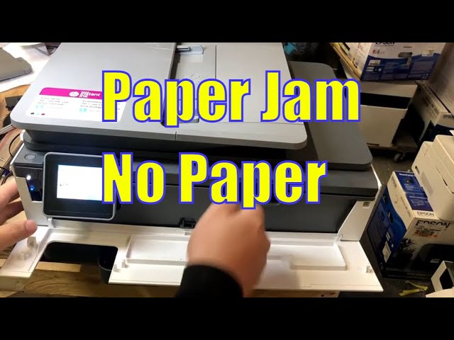 Paper Jam & No Paper!!!  - HP OfficeJet Pro 8022 Mystery Solved.