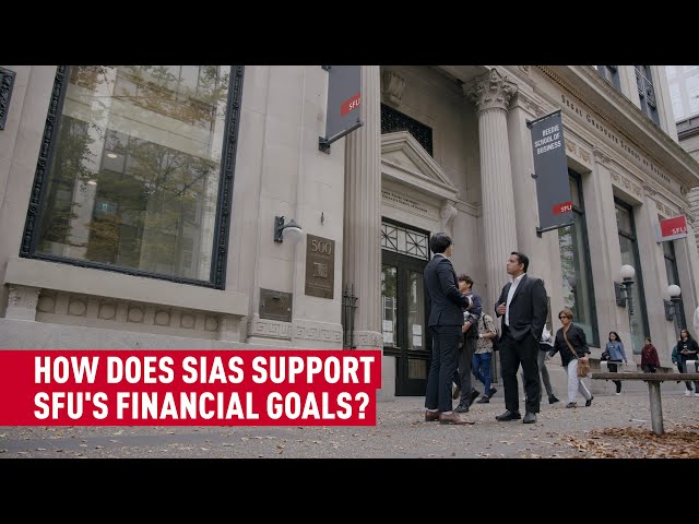 How does SIAS support SFU's financial goals?