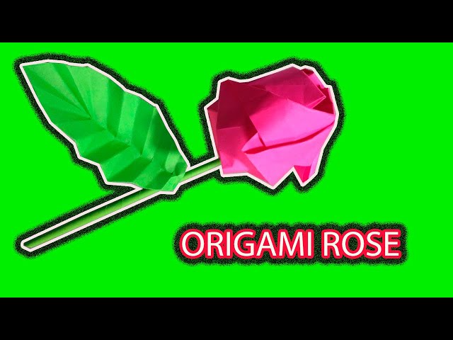 How to make an origami flower|Origami rose|Step by step