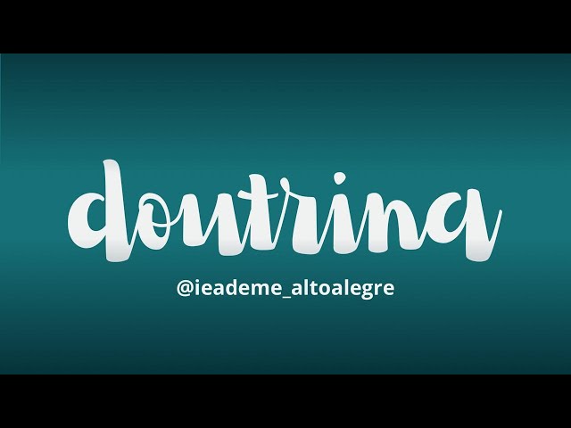 CULTO DE DOUTRINA 27/02 | IEADEME ALTO ALEGRE