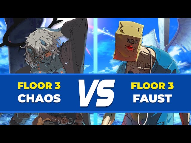 GGST Floor 3 ▶ Faust vs Happy Chaos . Low Level Gameplay