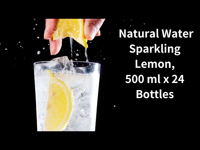 Suntory Natural Water Sparkling Lemon, Labelless, 500 ml x 24 Bottles