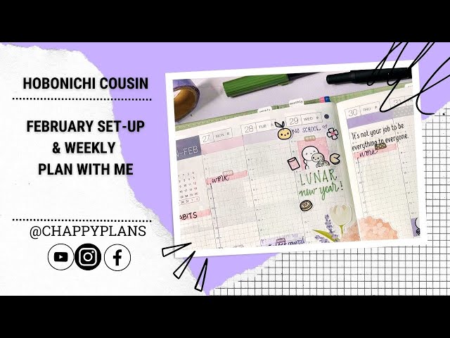 LET’S SET UP MY HOBONICHI COUSIN FOR FEBRUARY!