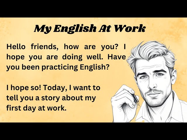 My English At Work || Graded Reader || Improve Your English || Listen And Practice || Learn English