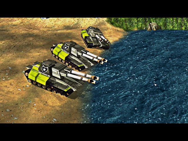 General Ironside + Super Mammoth vs 7 USA - Command & Conquer Generals Apocalyptic