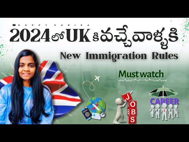 UK New Immigration Rules for 2024 Jan Intake Indian Students | UK Telugu vlogs | Happy Harika