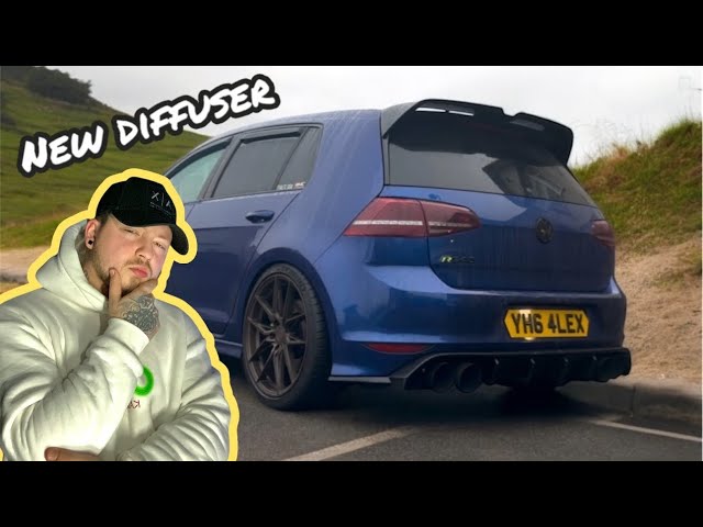 GOLF 7R GETS NEW DIFFUSER AND MAGNET NUMBER PLATES!!