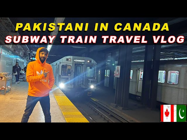 Pakistani in Canada 🇨🇦 | Subway Train Travel Vlog | Part 1 | Urdu | Hindi | Babar Ali