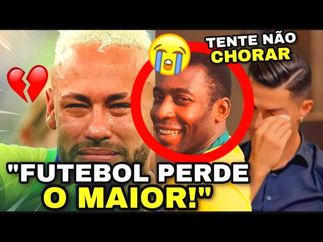 😭EMOCIONANTE!😭 REAÇÕES DE NEYMAR, MESSI, MBAPPÉ, CRISTIANO RONALDO À MORTE DE PELÉ!