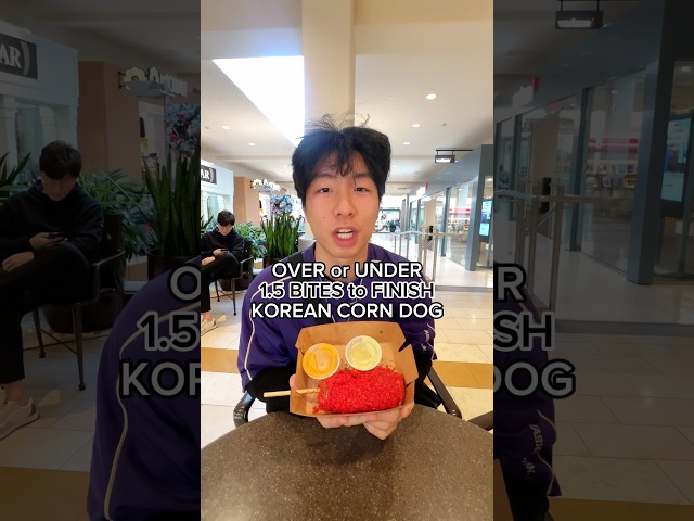 korean corn dog in 1 bite #short