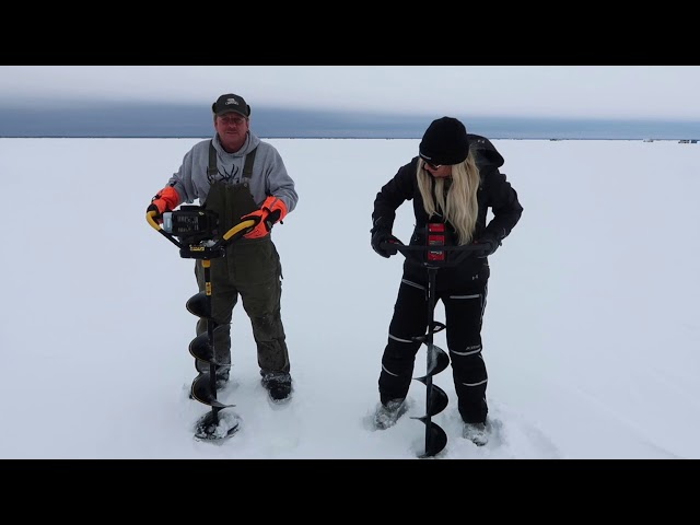 Electric Auger Review: Strikemaster Lithium 40V! |  PLUS Auger Wars!! | ICE FISHING REVIEWS