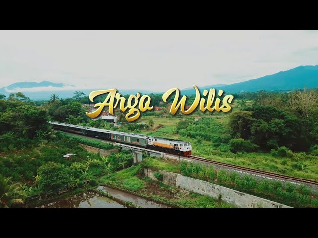 Argo Wilis Train with Beautiful Natural Views of the Mountains | Train Drone Footage