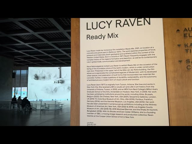 Lucy Raven’s video installation Ready Mix (2021), Neue Nationalgalerie, February 14, 2024 at 16:59