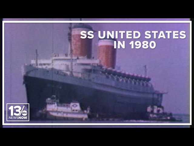 1980 news video of the SS United States in Norfolk, Virginia