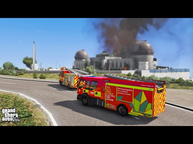 Fighting a MASSIVE Blaze in GTA 5 as Fire Commander! (London Fire Brigade Mod)