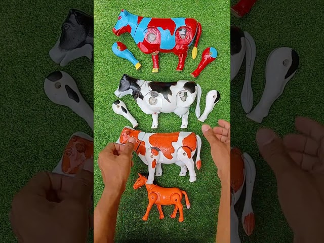 Merakit Sapi Warna Warni/Sapi Moo/Sapi lucu dan Kuda Poni #animals #shortvideo #shortvideos