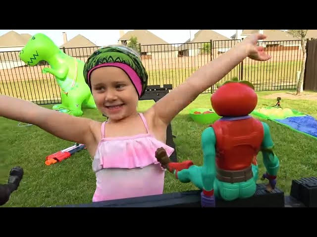 Ava Runs the Toy Story Obstacle Course!