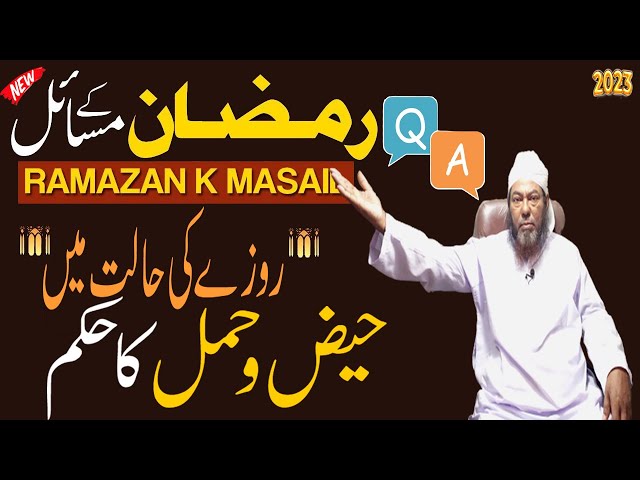 Roze ki Halat Mein Haiz Aa Jai By  Maulana Habibullah | Ramzan Q&A Video | Solve Your Problems