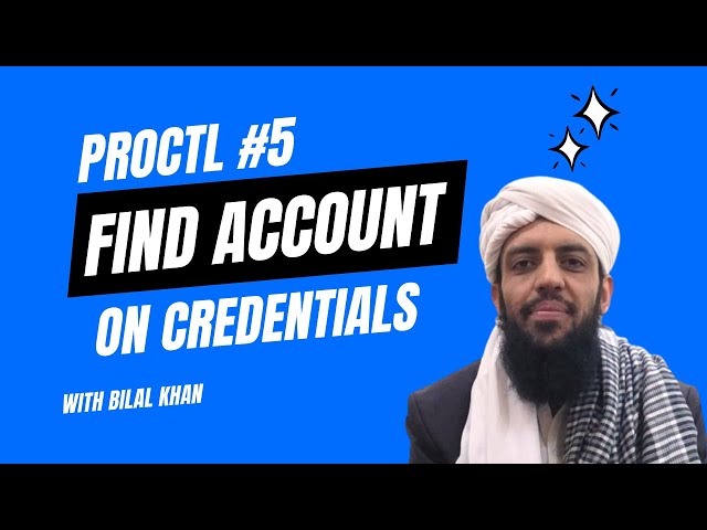 proctl 5 | Retrieving Credentials, Account Lookup, and Login Implementation