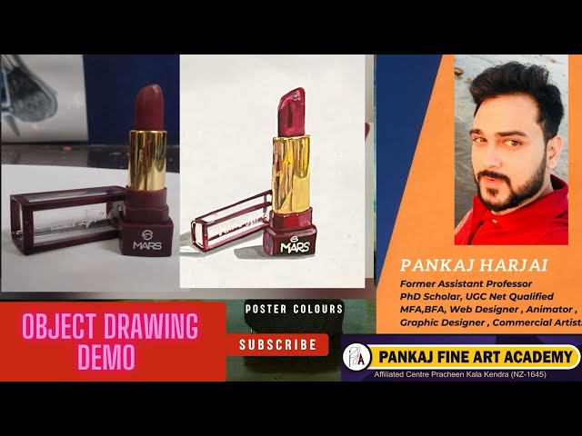 How to DRAW Realistic Object Drawing in 20 minutes with poster colours , step by step Easiest Method